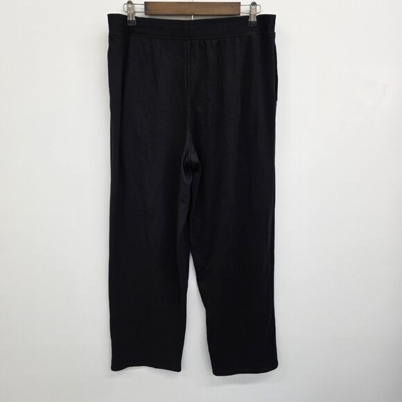 Cuddl Duds M Black Stretch Pull-On Pants Lounge Comfort Soft Cozy Pockets - Picture 4 of 14